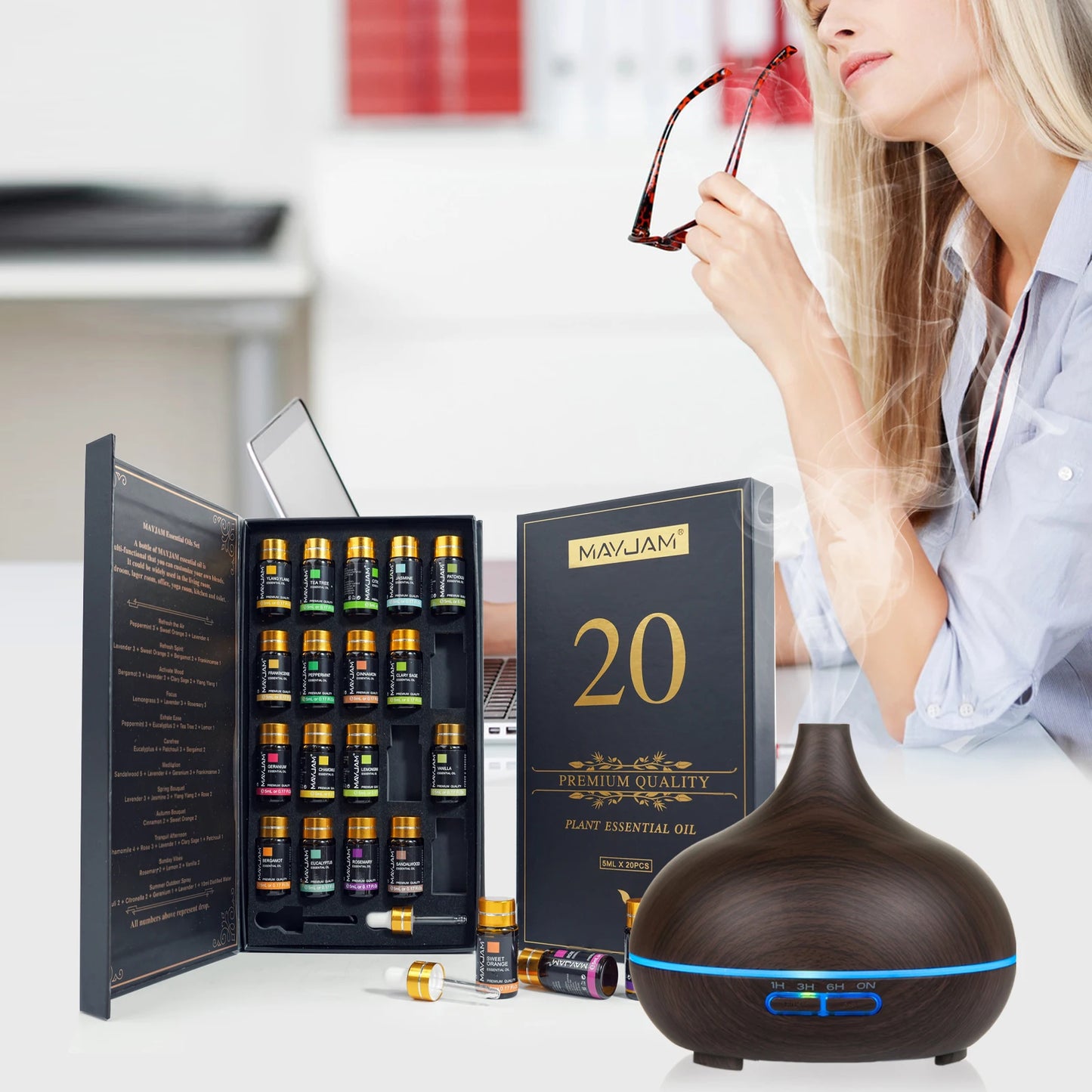 Coffret de 20 Huiles Essentielles MAYJAM