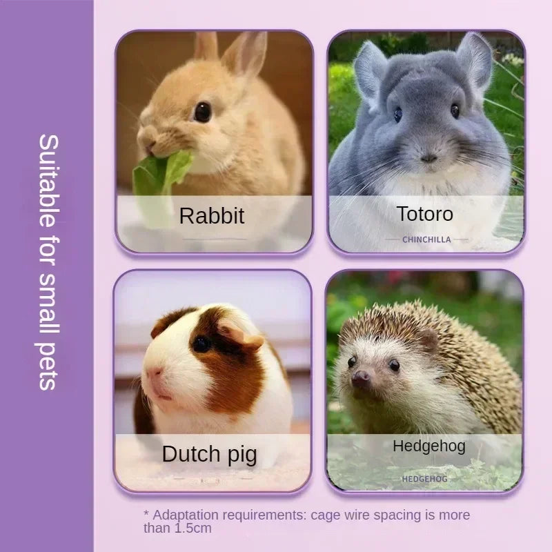 Abreuvoir pour lapin à suspendre à la cage – Distributeur d’eau automatique avec bouteille et bol pour petits animaux (hérisson, hamster, etc.) – 500 ml