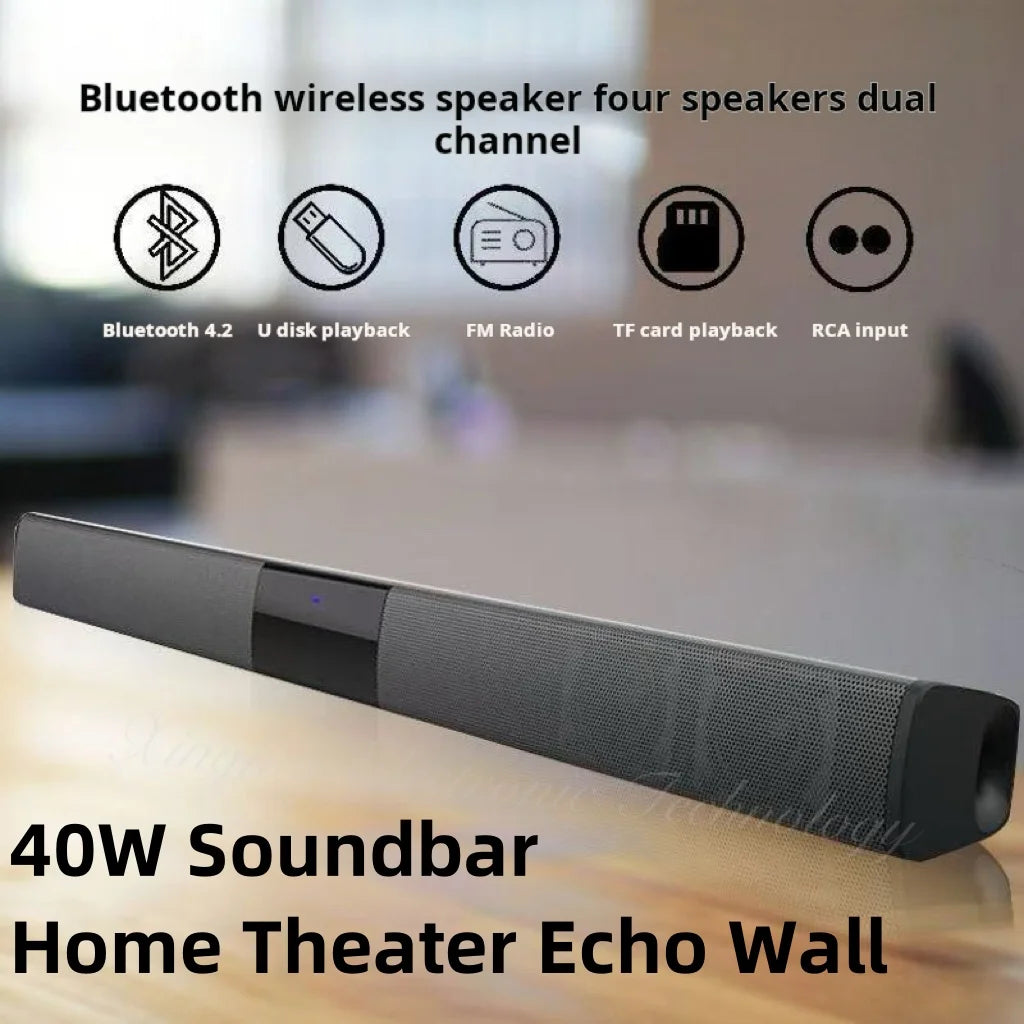 🔊 Barre de Son Home Theater Bluetooth 40W