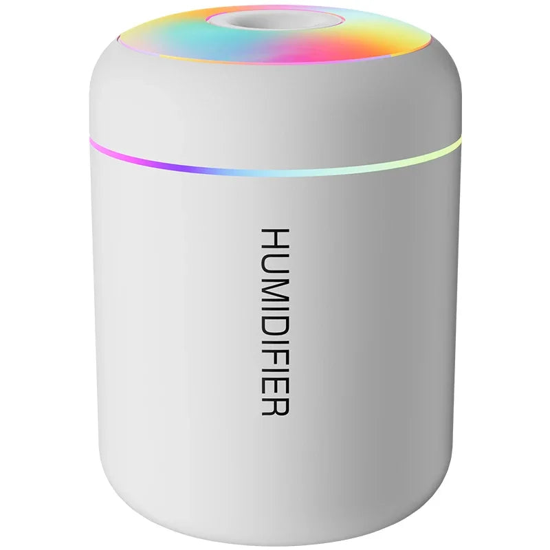 Mini humidificateur d’air 180 ml — Diffuseur d’arômes électrique USB, purificateur d’air aux huiles essentielles, générateur de brume pour aromathérapie, avec lumières, idéal pour voiture, maison ou chambre.