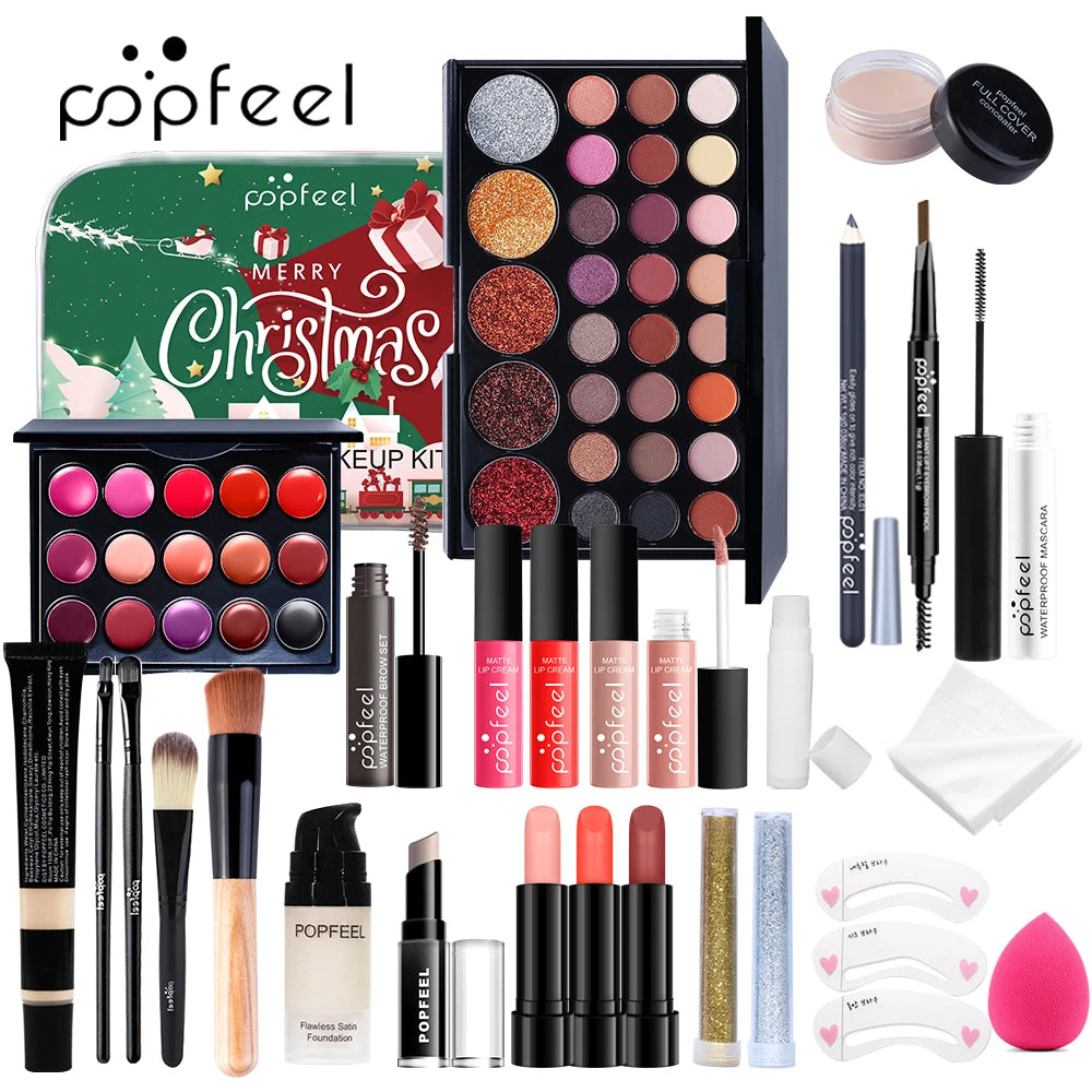 Coffret Maquillage Complet pour les Fêtes et le Quotidien