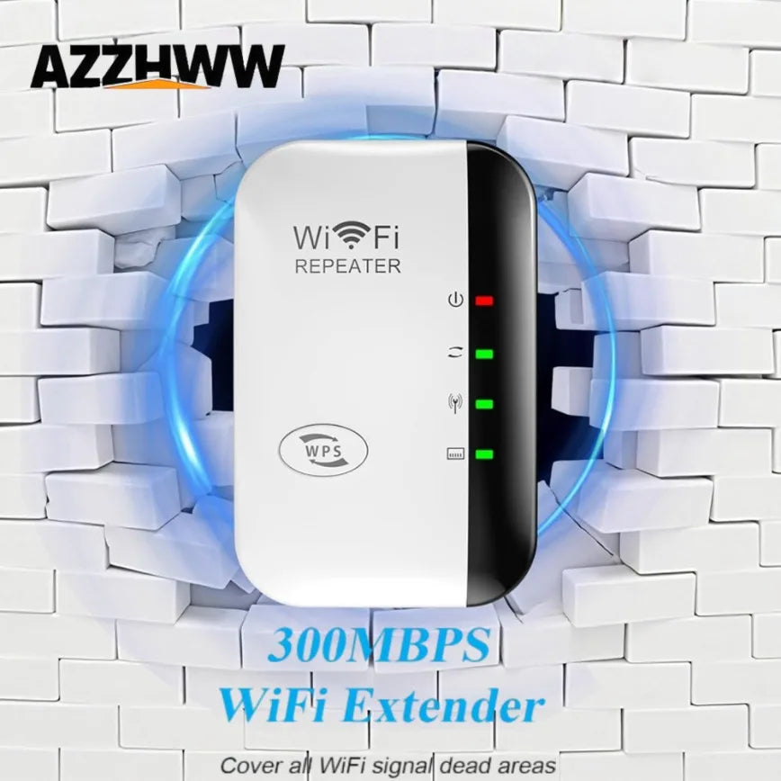 📶 WiFi Extender – Amplificateur de Signal 300 Mbps avec Port Ethernet RJ45