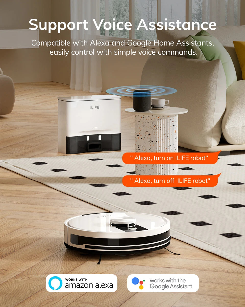 🤖 ILIFE A12 Pro – Robot Aspirateur et Laveur avec Navigation LIDAR