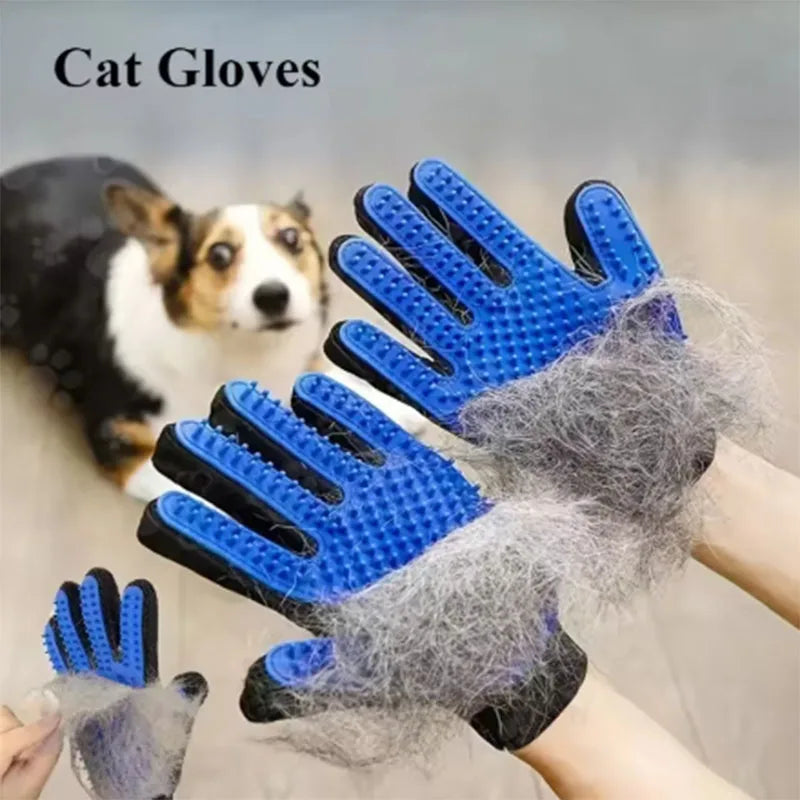 Gant de Toilettage pour Animaux – Brosse de Massage et Gant Anti-Mue pour Chiens & Chats.