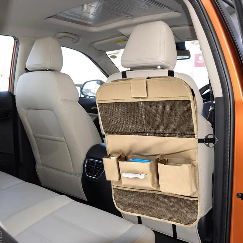 🚗 Organisateur de Siège Arrière avec Tablette Pliable – Rangement Intérieur de Voiture