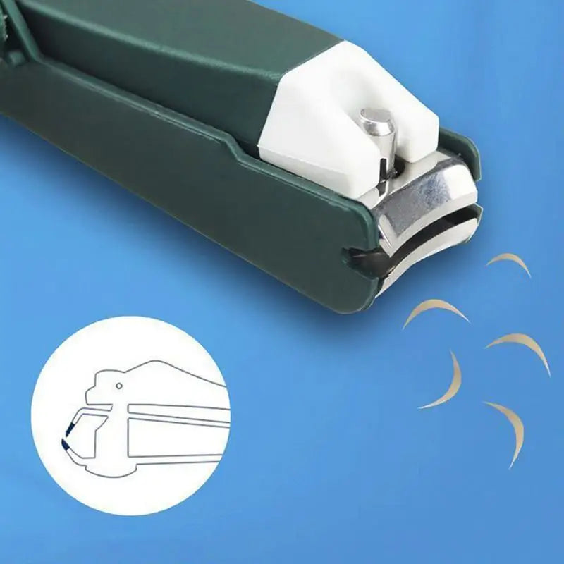 Coupe-Ongles pour Seniors Sans Éclaboussures avec Loupe Intégrée