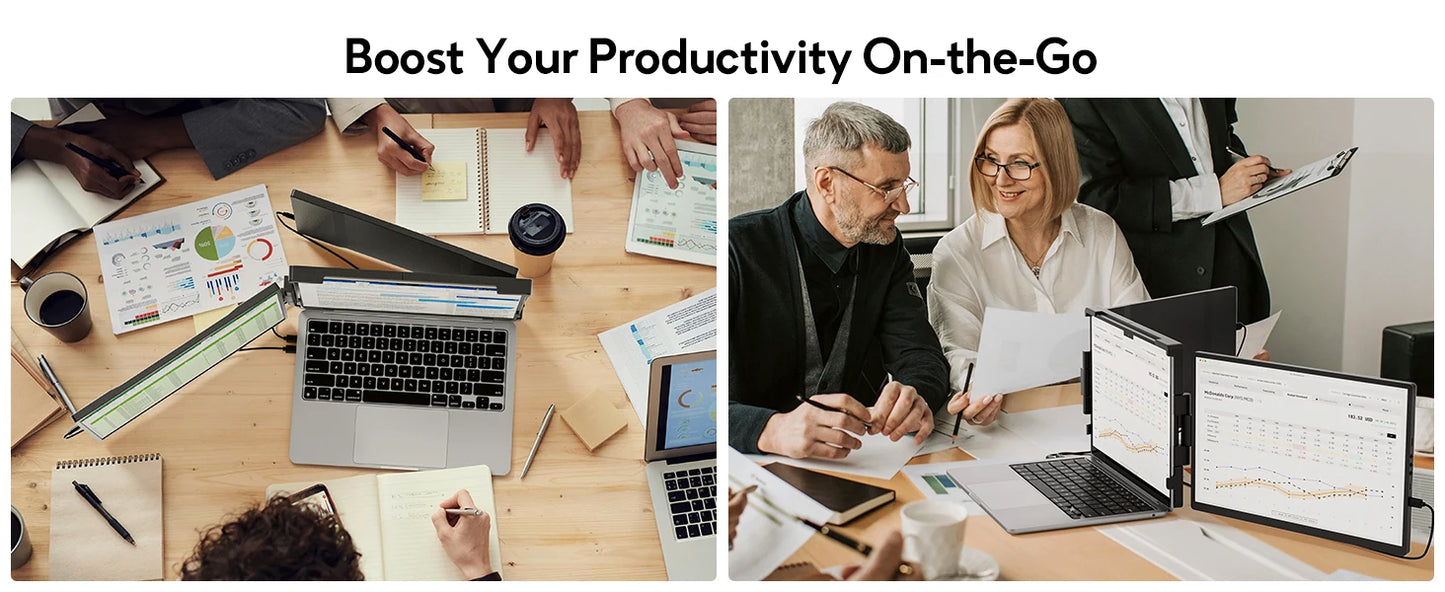 Écran Portable Dopesplay 14.1’’ – Moniteur FHD 1200P IPS Extensible pour Ordinateur, Mac et Smartphone