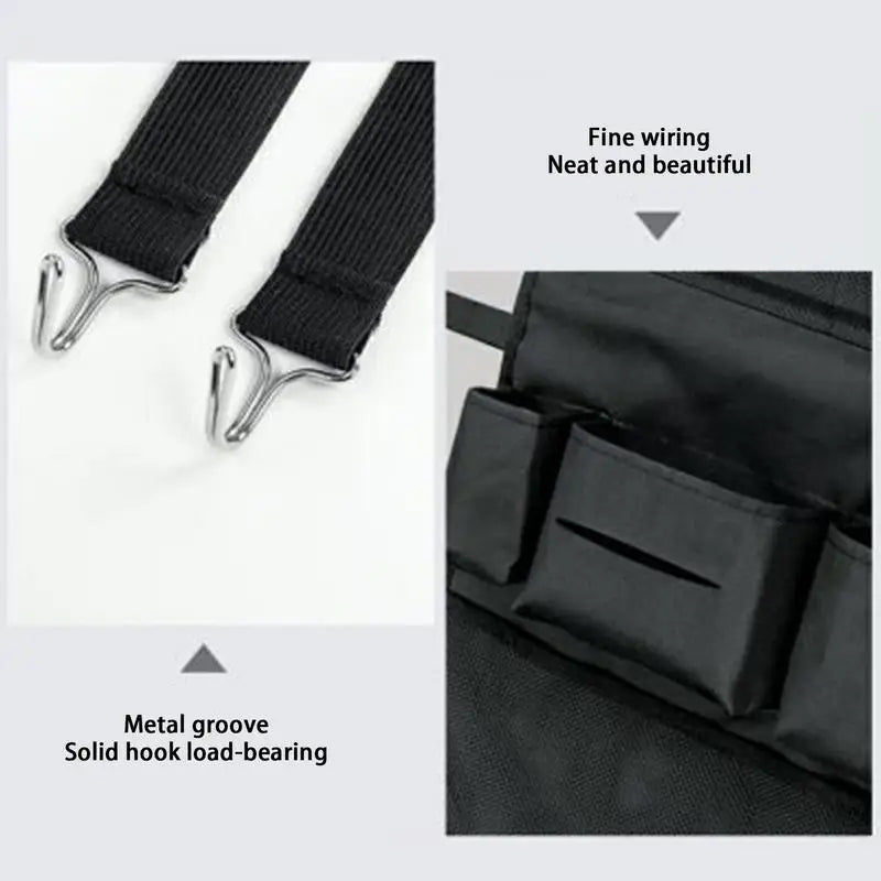 🚗 Organisateur de Siège Arrière avec Tablette Pliable – Rangement Intérieur de Voiture