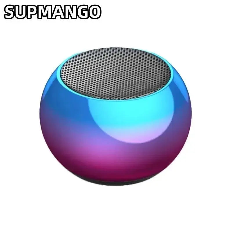 Enceinte Bluetooth sans fil portable, petite enceinte en acier, métal lourd, stéréo surround, caisson de basses, mini enceinte Bluetooth d'extérieur