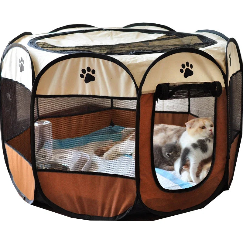 🐶🐱 Maison Portable pour Chiens & Chats – Niche Pliable Intérieur/Extérieur