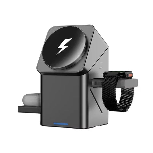 👉 Nouveau chargeur sans fil automatique à toucher magnétique multifonction 3 en 1 pour iPhone 16 / 15 / 14 / 13 Pro Max, Apple Watch et AirPods